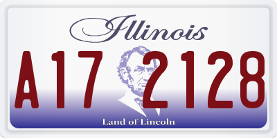 IL license plate A172128