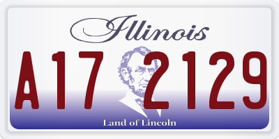 IL license plate A172129