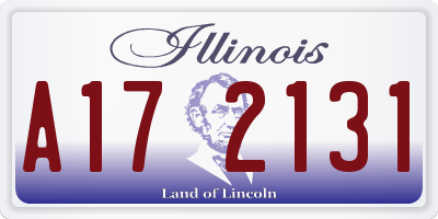 IL license plate A172131