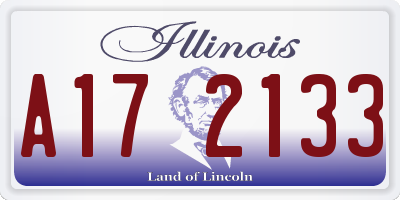 IL license plate A172133