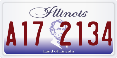 IL license plate A172134