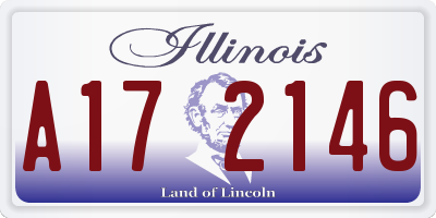IL license plate A172146