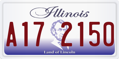 IL license plate A172150
