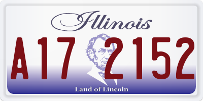 IL license plate A172152