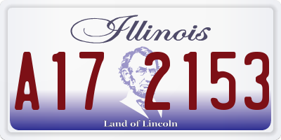 IL license plate A172153