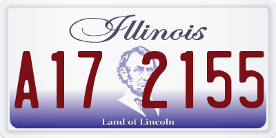 IL license plate A172155