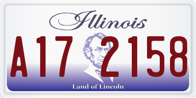 IL license plate A172158