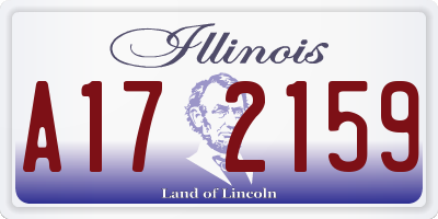 IL license plate A172159