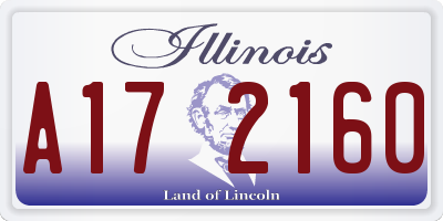 IL license plate A172160
