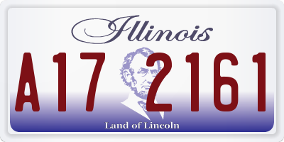 IL license plate A172161