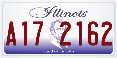 IL license plate A172162