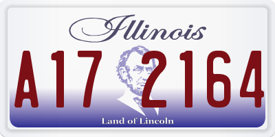 IL license plate A172164