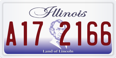 IL license plate A172166