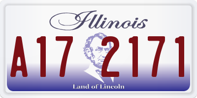 IL license plate A172171