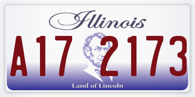 IL license plate A172173