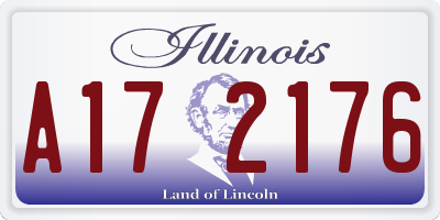 IL license plate A172176