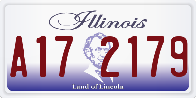 IL license plate A172179