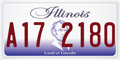 IL license plate A172180
