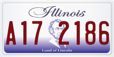 IL license plate A172186