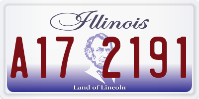 IL license plate A172191