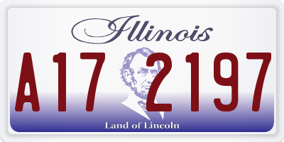IL license plate A172197