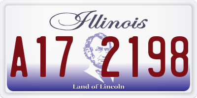 IL license plate A172198
