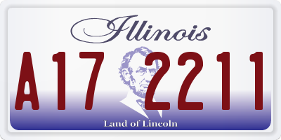 IL license plate A172211