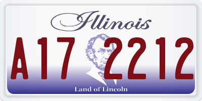 IL license plate A172212