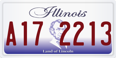 IL license plate A172213