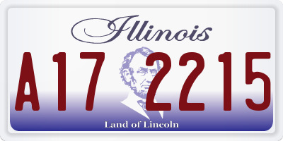 IL license plate A172215