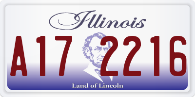 IL license plate A172216