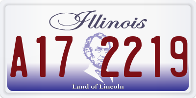 IL license plate A172219