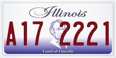 IL license plate A172221