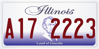 IL license plate A172223