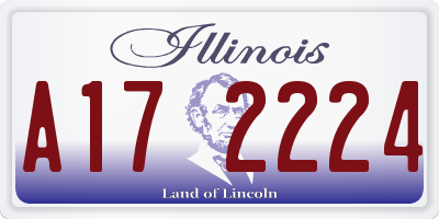 IL license plate A172224