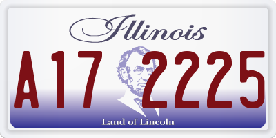 IL license plate A172225