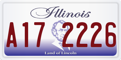 IL license plate A172226