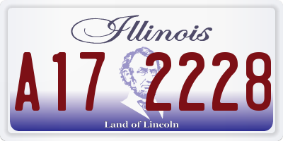 IL license plate A172228