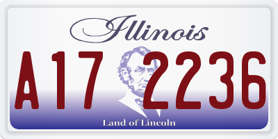IL license plate A172236