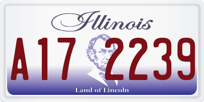 IL license plate A172239