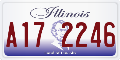 IL license plate A172246