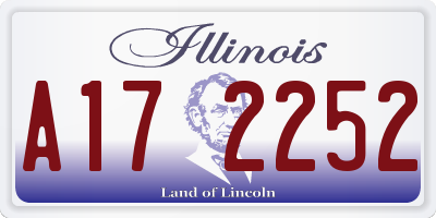 IL license plate A172252