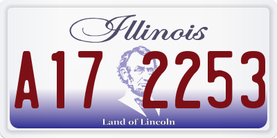 IL license plate A172253