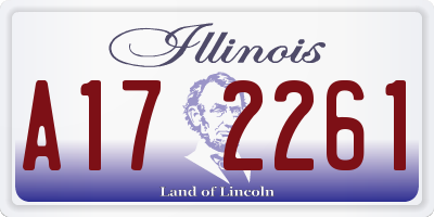 IL license plate A172261