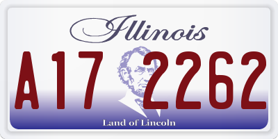 IL license plate A172262