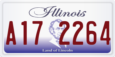 IL license plate A172264