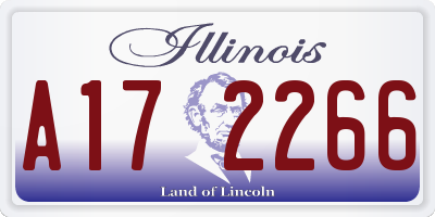IL license plate A172266