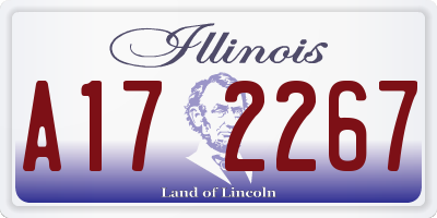 IL license plate A172267