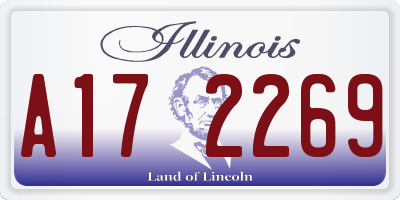 IL license plate A172269
