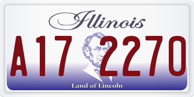 IL license plate A172270